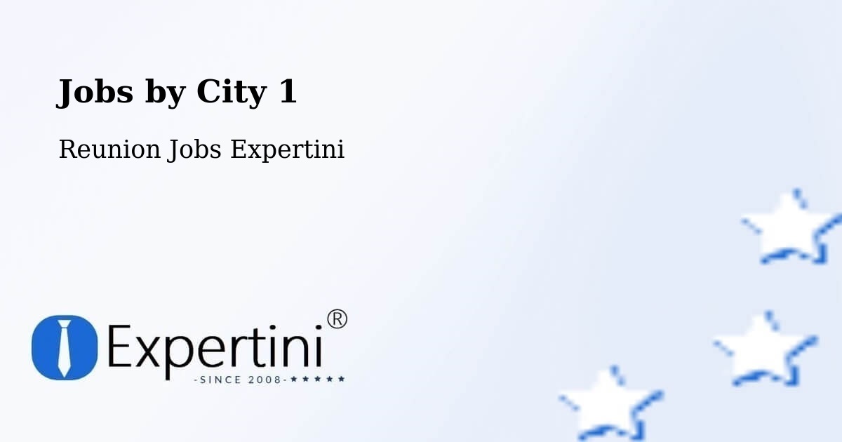City Jobs in Reunion - Expertini
