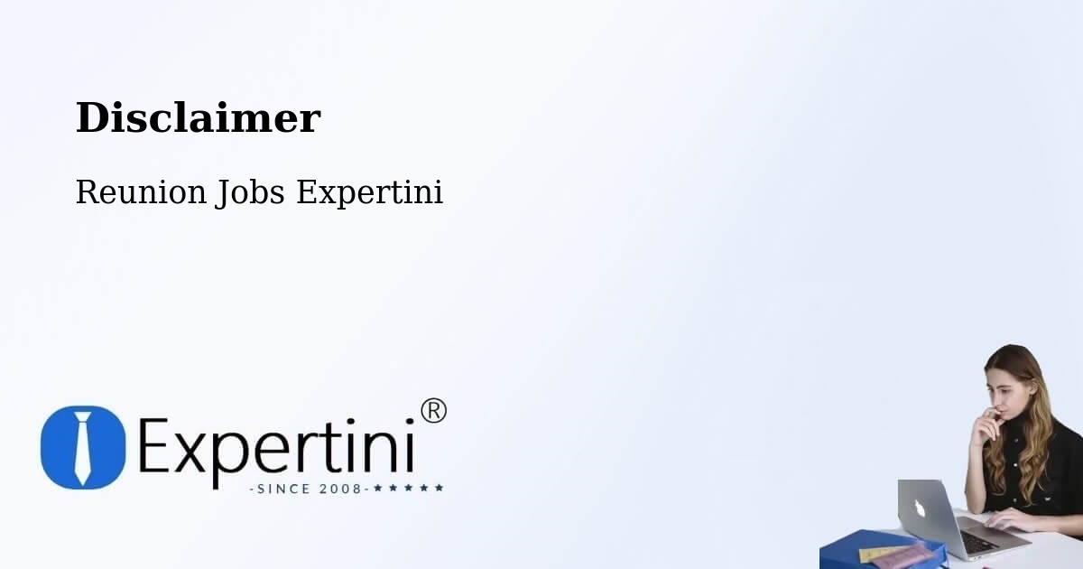 Disclaimer – Frédeline - Reunion Jobs Expertini
